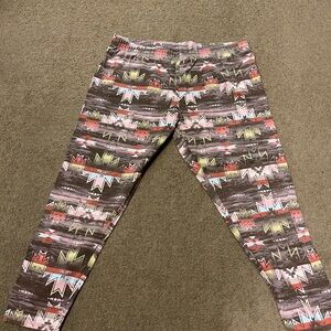 No Boundaries Aztec Print Leggings - Multicolor